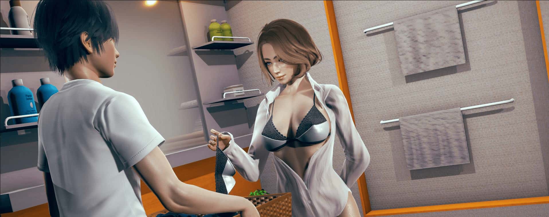 被围困后的欲火 Confined and Horny背景